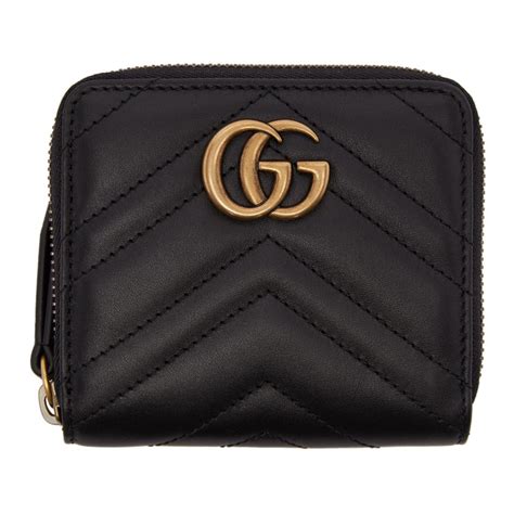 gucci marmont compact wallet|gucci marmont zip around wallet.